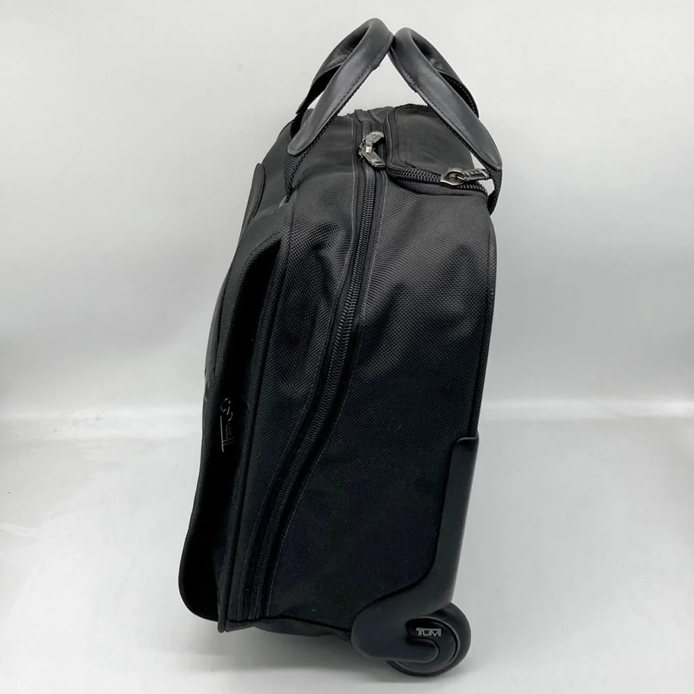 Tumi Black Rolling Carry-On Briefcase